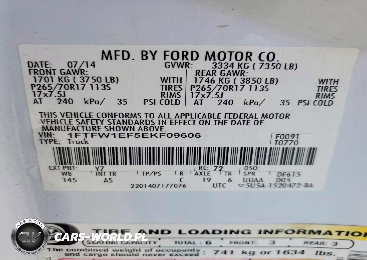 2014 Ford F150 Supercrew VIN:1FTFW1EF5EKF09606 - 12