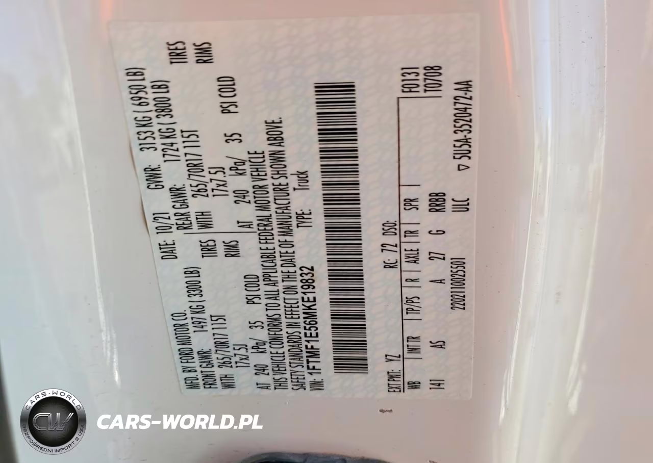 2021 Ford F150 VIN:1FTMF1E56MKE19832 - 12