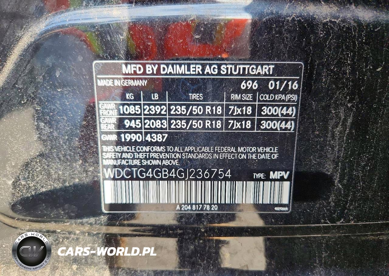 2016 Mercedes-Benz Gla 250 4Matic VIN:WDCTG4GB4GJ236754 - 13