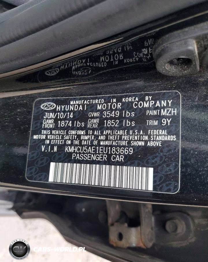 2014 Hyundai Accent Se VIN:KMHCU5AE1EU183669 - 12