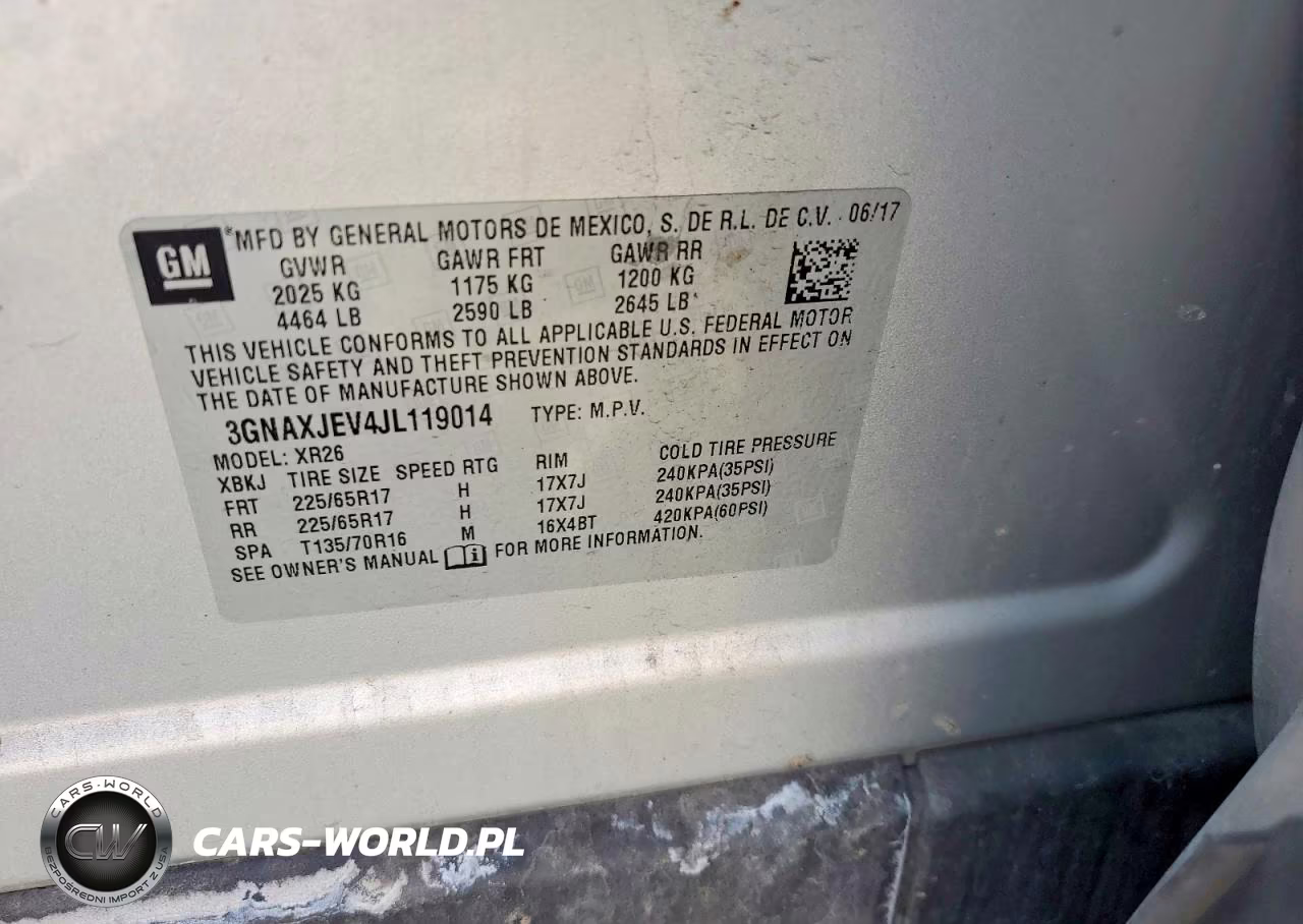 2018 Chevrolet Equinox Lt VIN:3GNAXJEV4JL119014 - 13