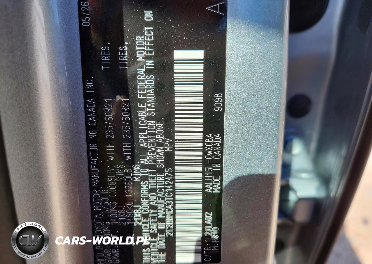 2026 Lexus Rx 350H Luxury VIN:2T2BBMCA3TC142475 - 14
