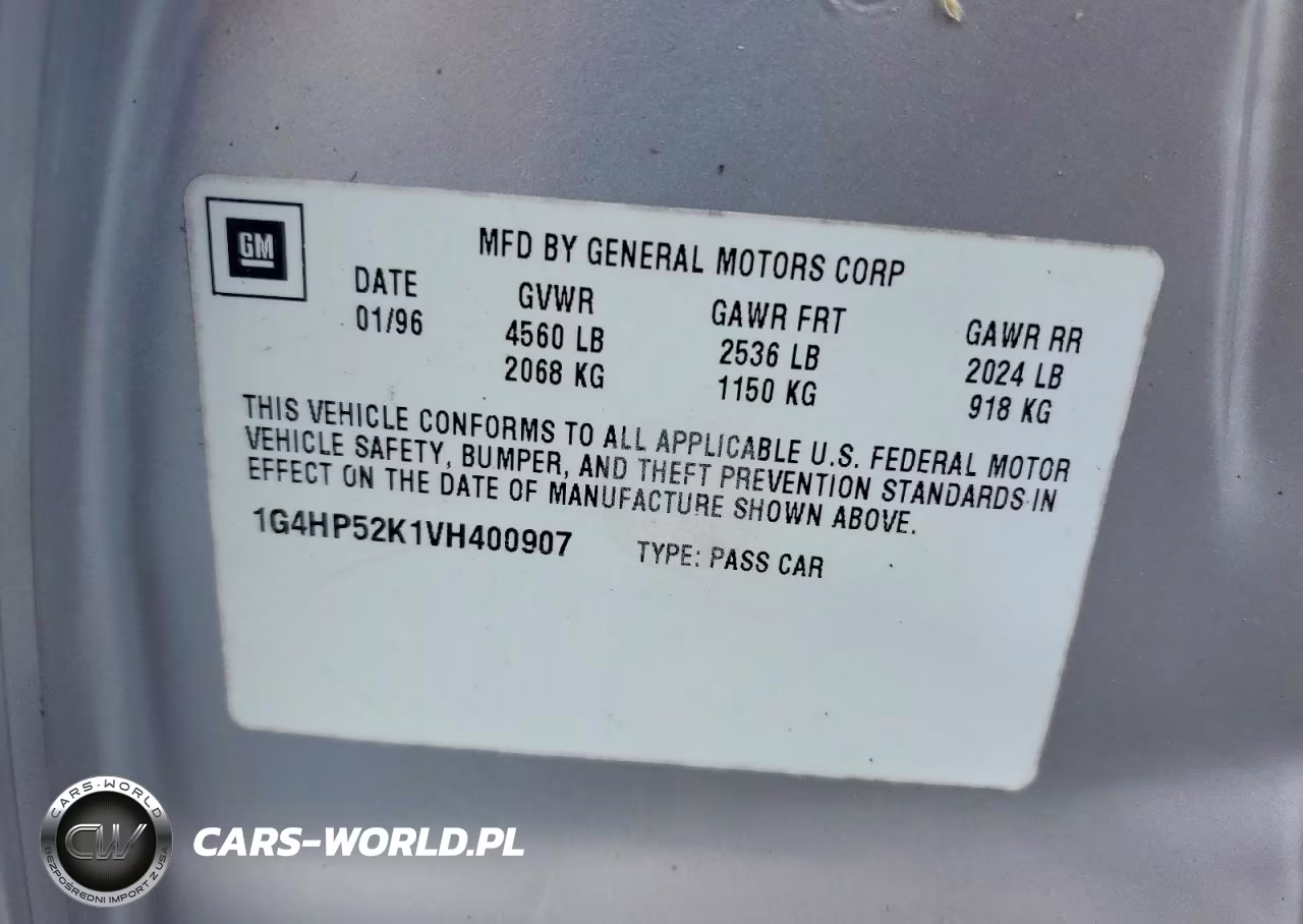 1997 Buick Lesabre Custom VIN:1G4HP52K1VH400907 - 12