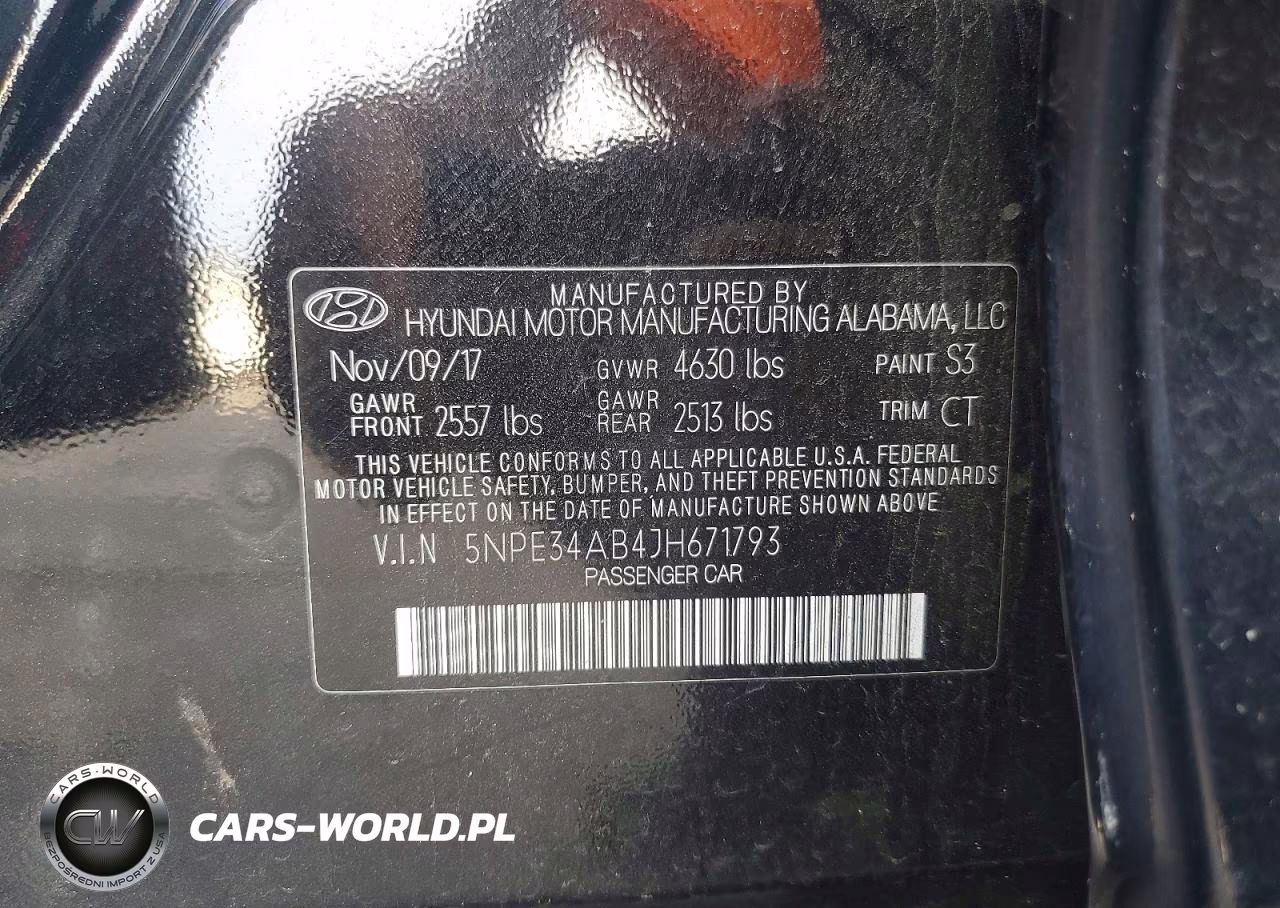 2018 Hyundai Sonata Limited 2.0T VIN:5NPE34AB4JH671793 - 12