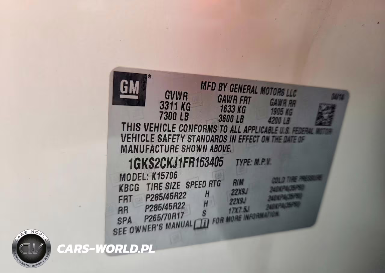 2015 GMC Yukon Denali VIN:1GKS2CKJ1FR163405 - 13