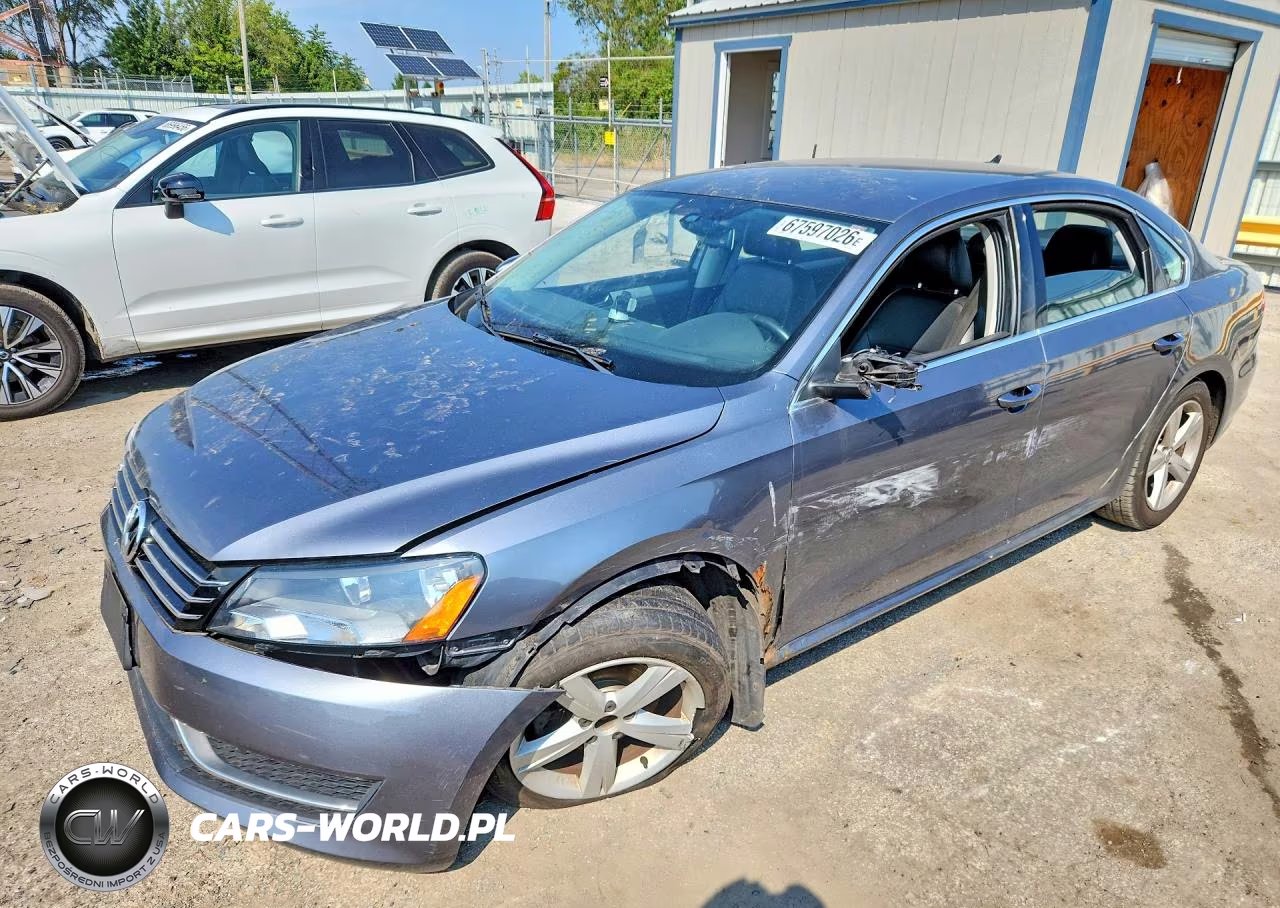 2012 Volkswagen Passat Se VIN:1VWBH7A37CC036397 - 1