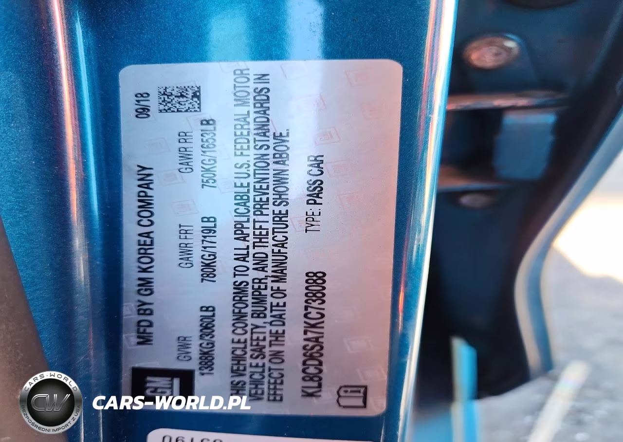 2019 Chevrolet Spark 1Lt VIN:KL8CD6SA7KC738088 - 12