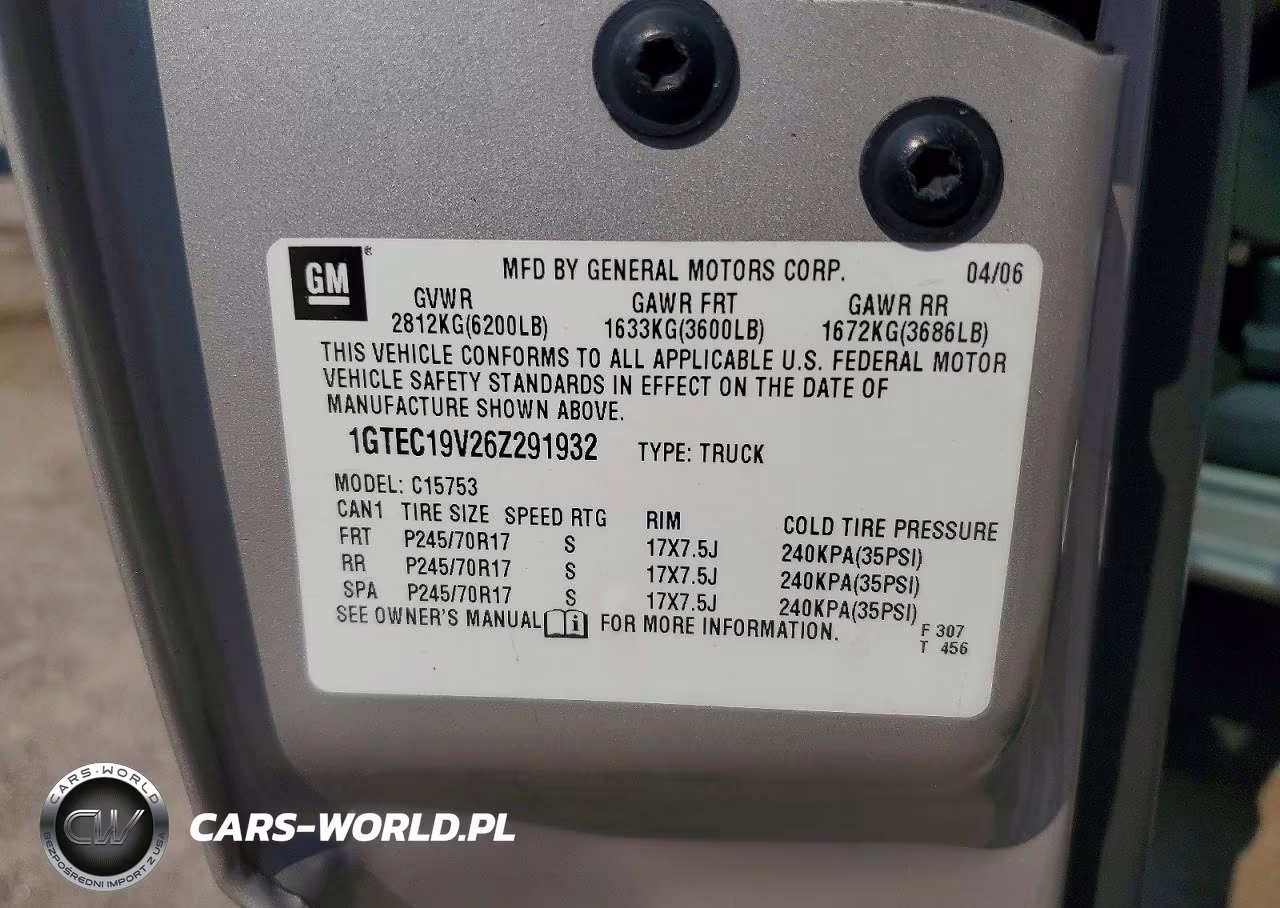 2006 GMC New Sierra C1500 VIN:1GTEC19V26Z291932 - 13