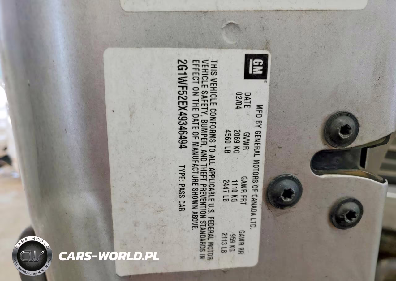 2004 Chevrolet Impala VIN:2G1WF52EX49346494 - 12