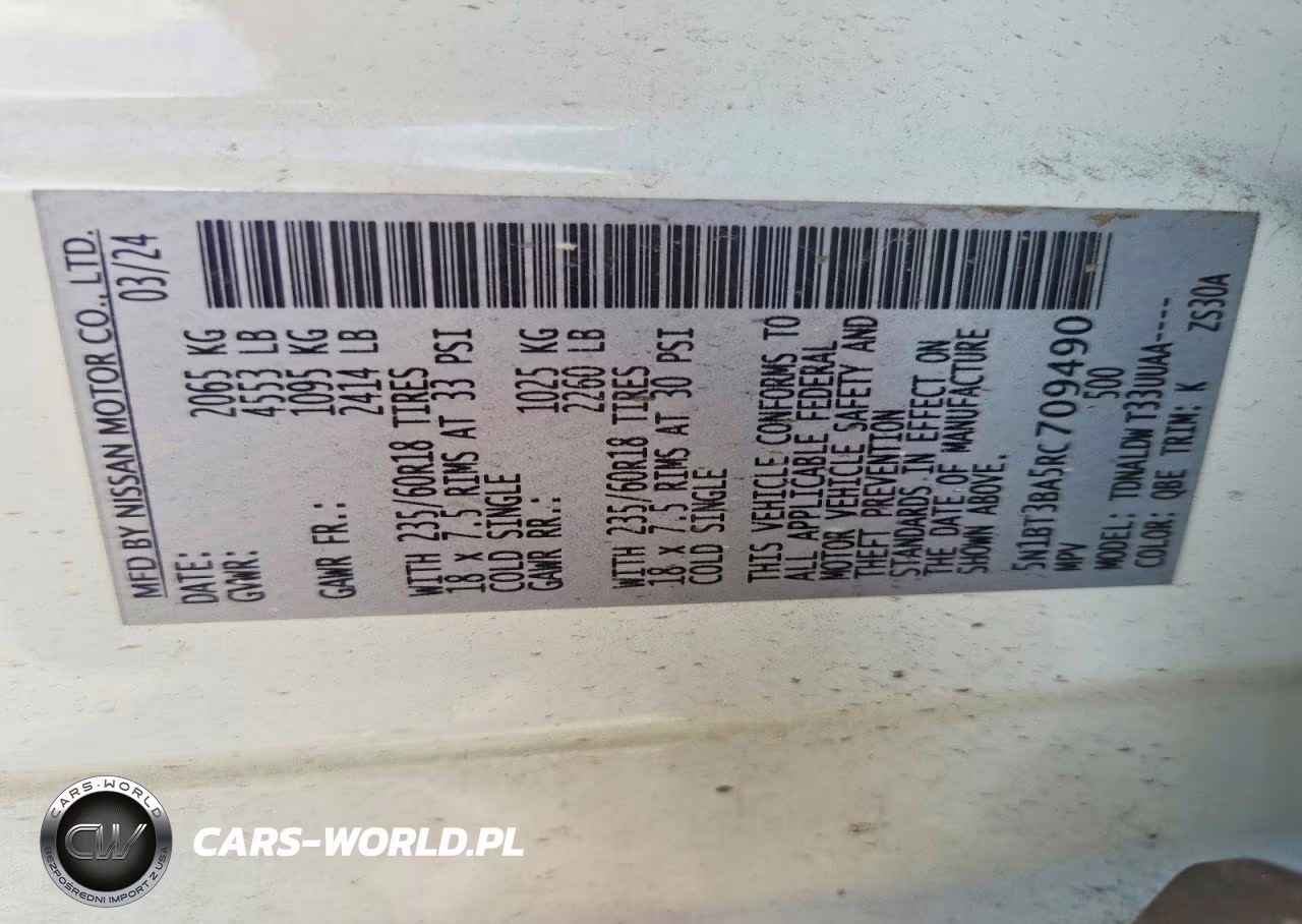 2024 Nissan Rogue Sv VIN:5N1BT3BA5RC709490 - 13