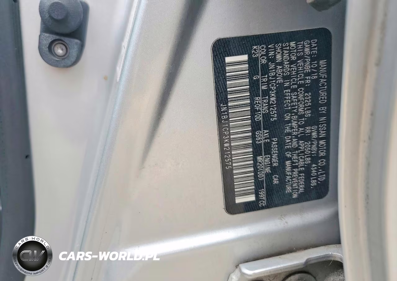 2019 Nissan Rogue Sport S VIN:JN1BJ1CP3KW212575 - 13