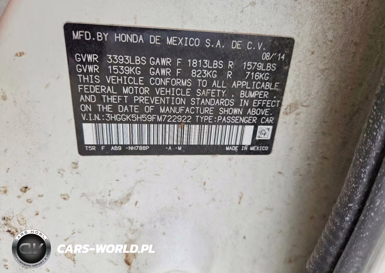 2015 Honda Fit VIN:3HGGK5H59FM722922 - 12