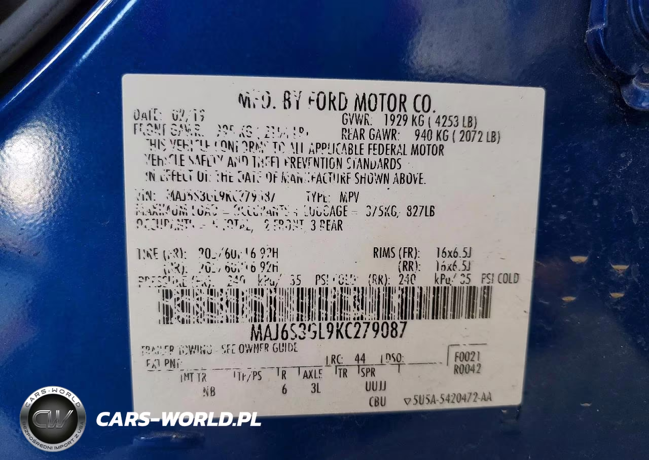 2019 Ford Ecosport Se VIN:MAJ6S3GL9KC279087 - 13