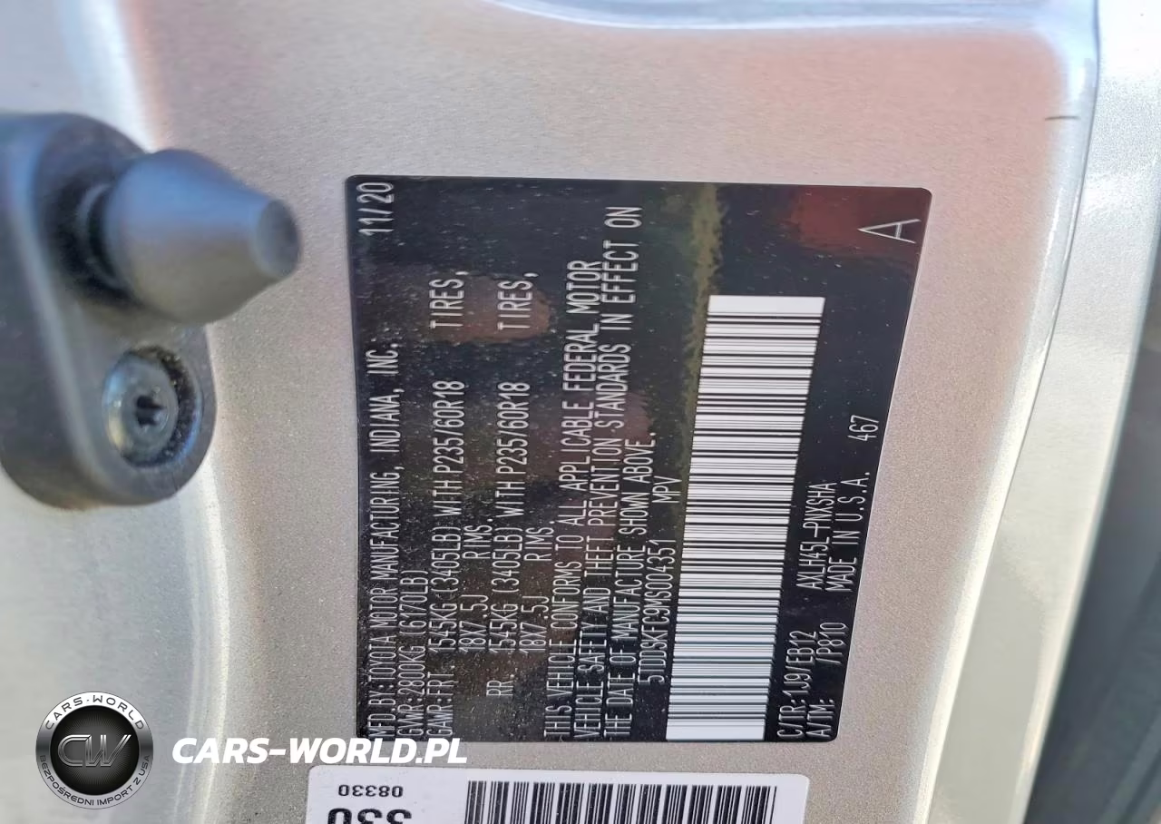 2021 Toyota Sienna Xse VIN:5TDDSKFC9MS004351 - 13