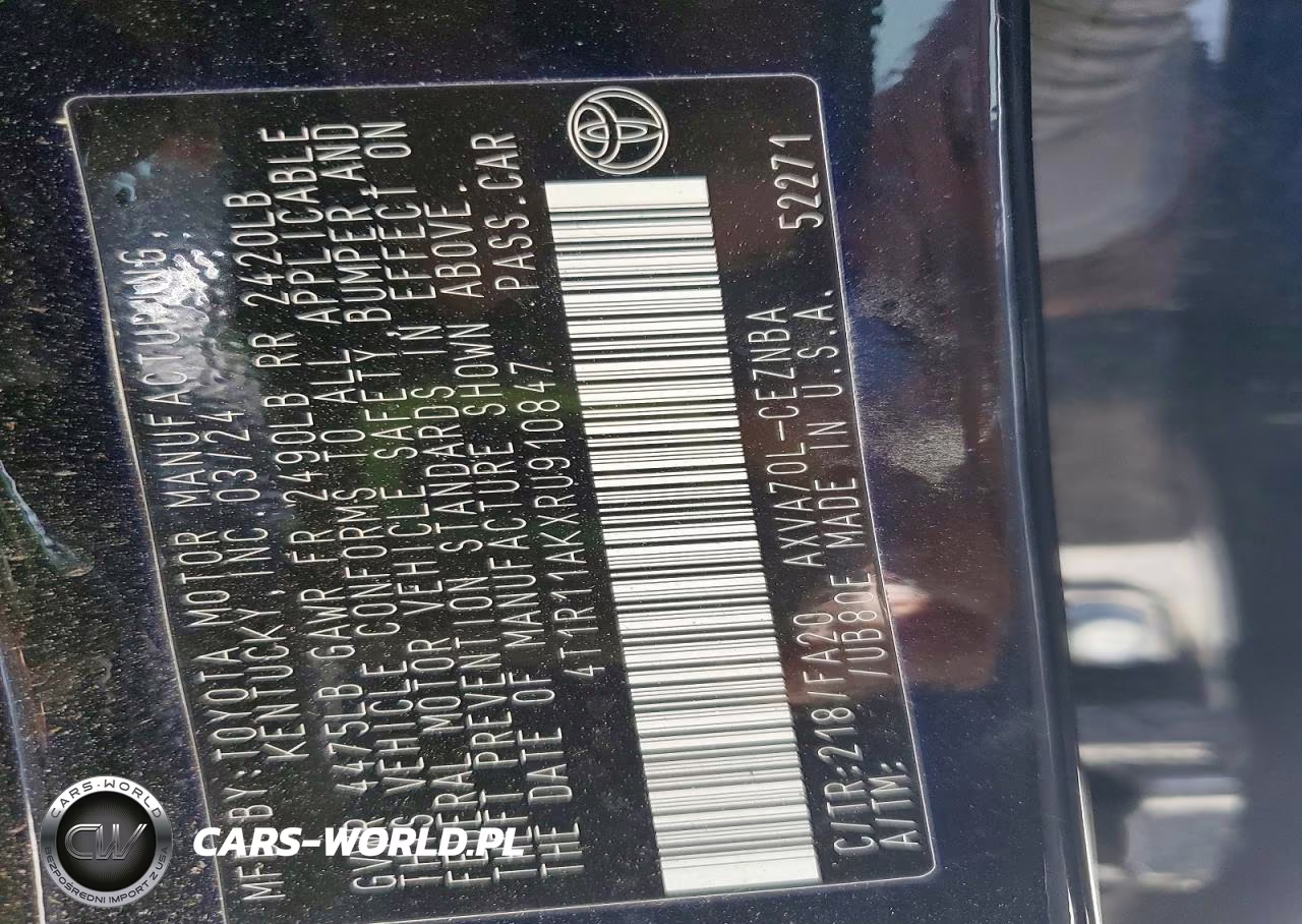 2024 Toyota Camry Le VIN:4T1R11AKXRU910847 - 12