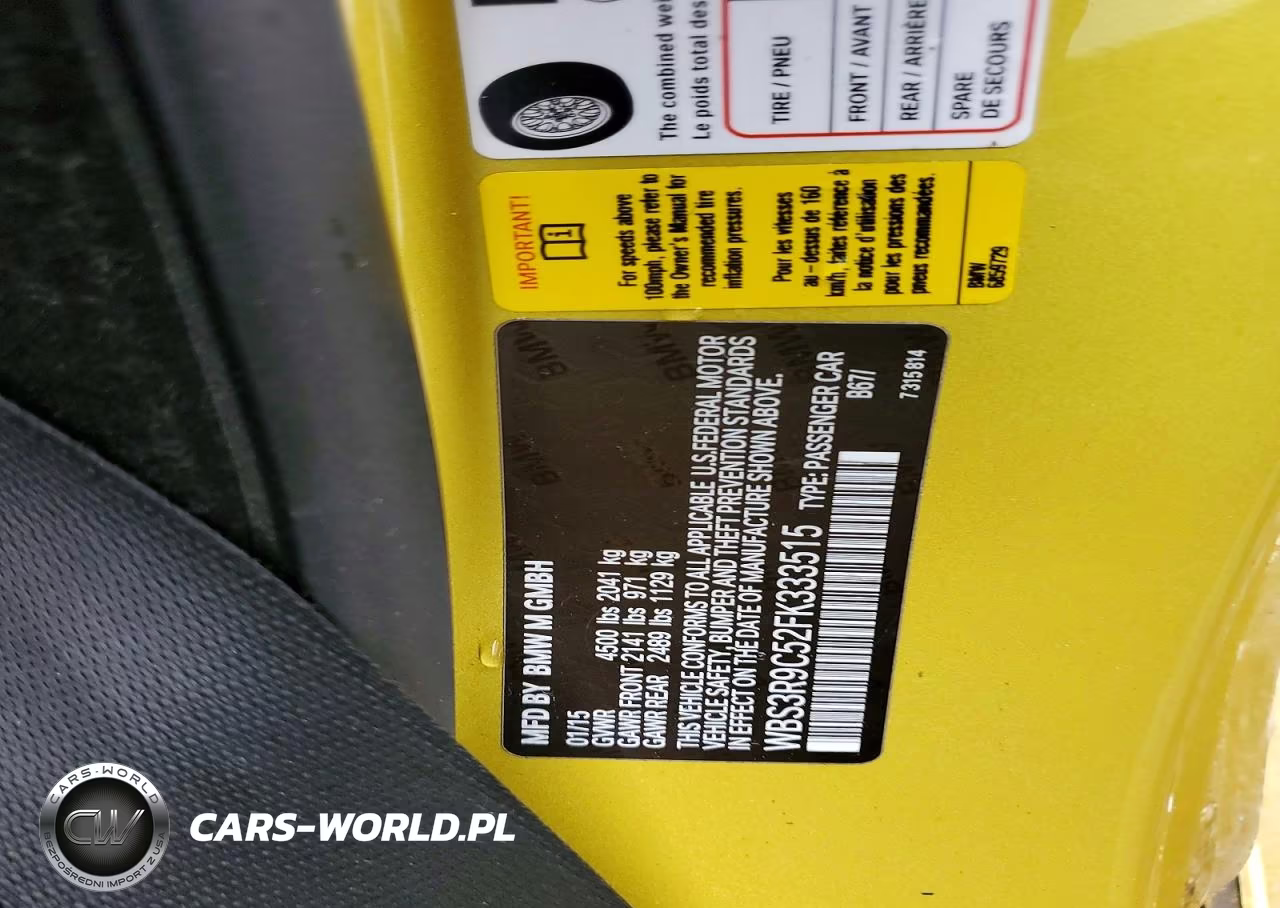 2015 BMW M4 VIN:WBS3R9C52FK333515 - 12