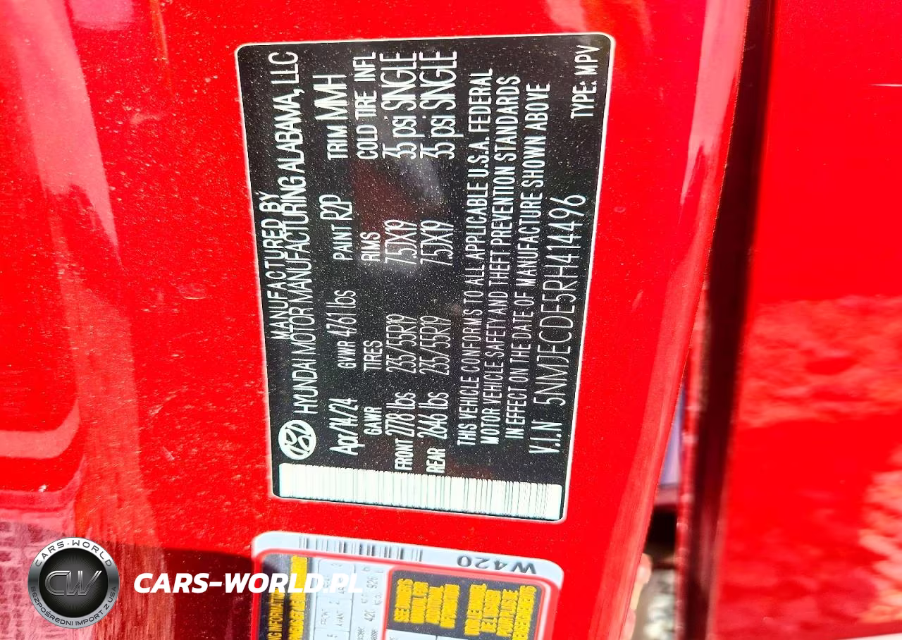 2024 Hyundai Tucson Limited VIN:5NMJECDE5RH414496 - 13