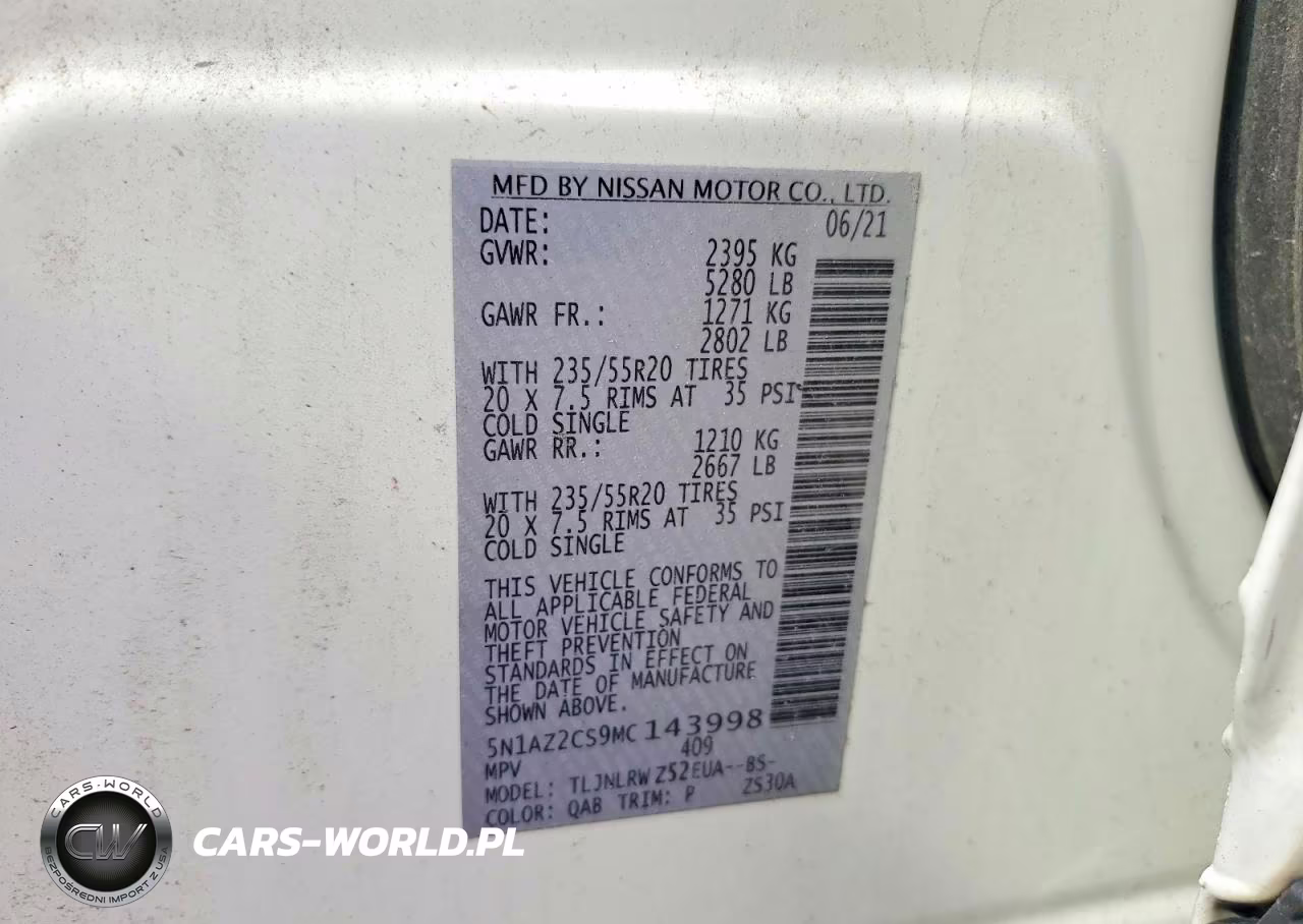 2021 Nissan Murano Sl VIN:5N1AZ2CS9MC143998 - 13