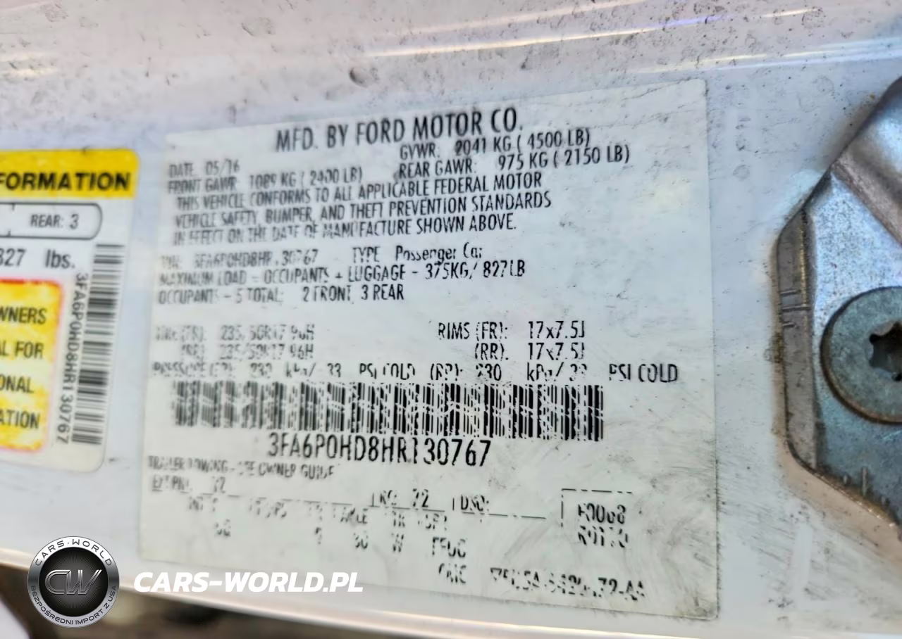 2017 Ford Fusion Se VIN:3FA6P0HD8HR130767 - 12