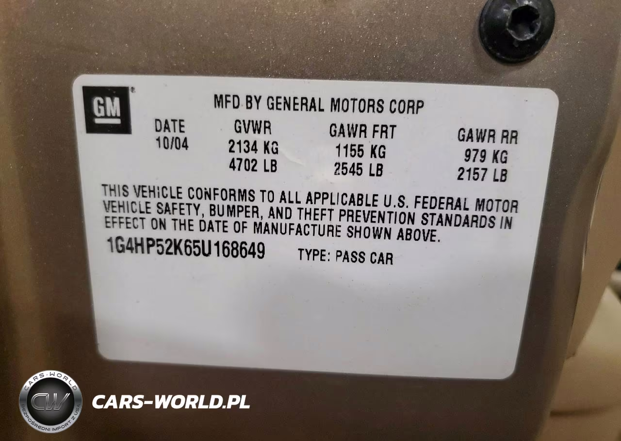 2005 Buick Lesabre Custom VIN:1G4HP52K65U168649 - 12