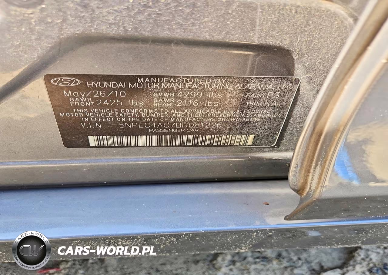 2011 Hyundai Sonata Limited VIN:5NPEC4AC7BH081226 - 12