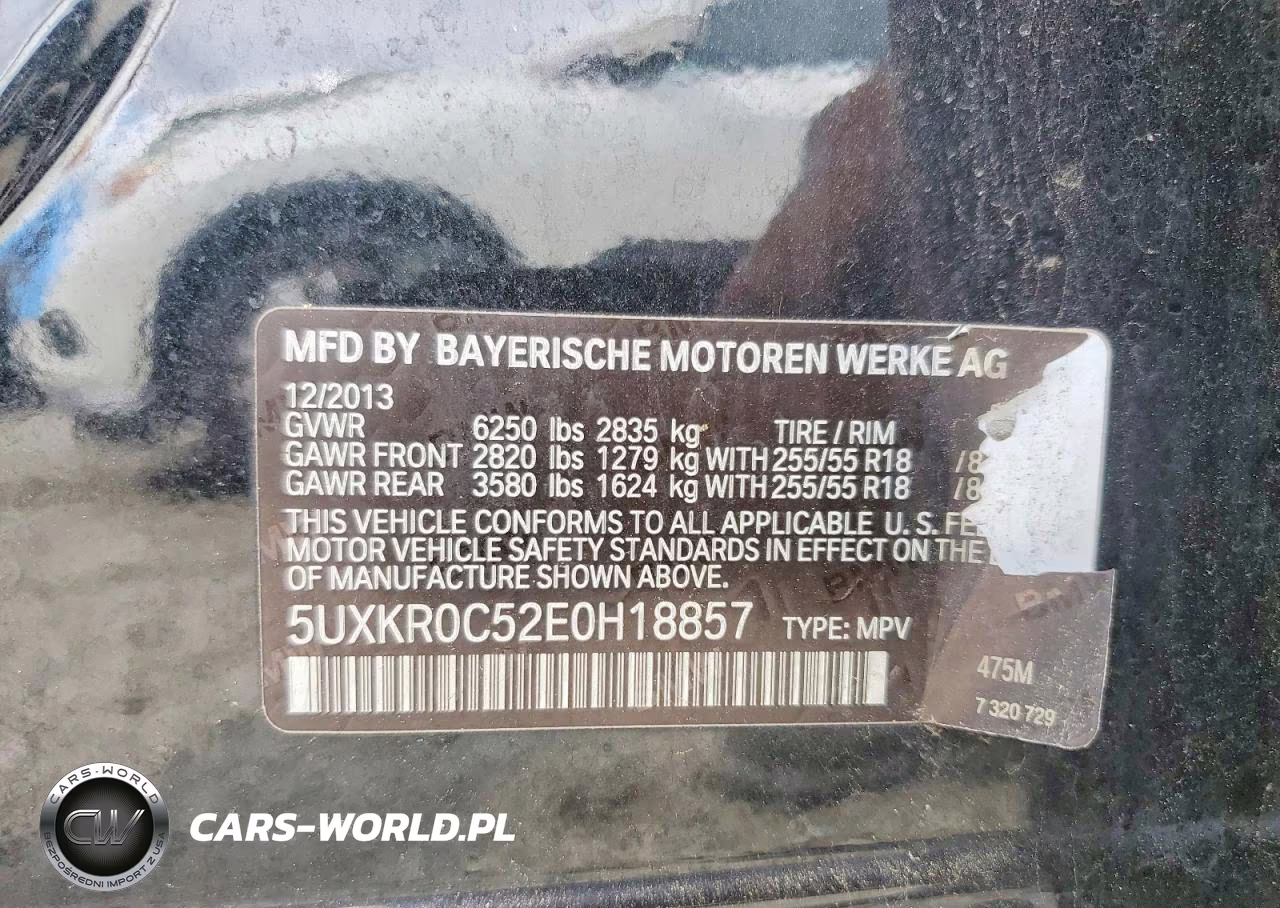 2014 BMW X5 xDrive35I VIN:5UXKR0C52E0H18857 - 13