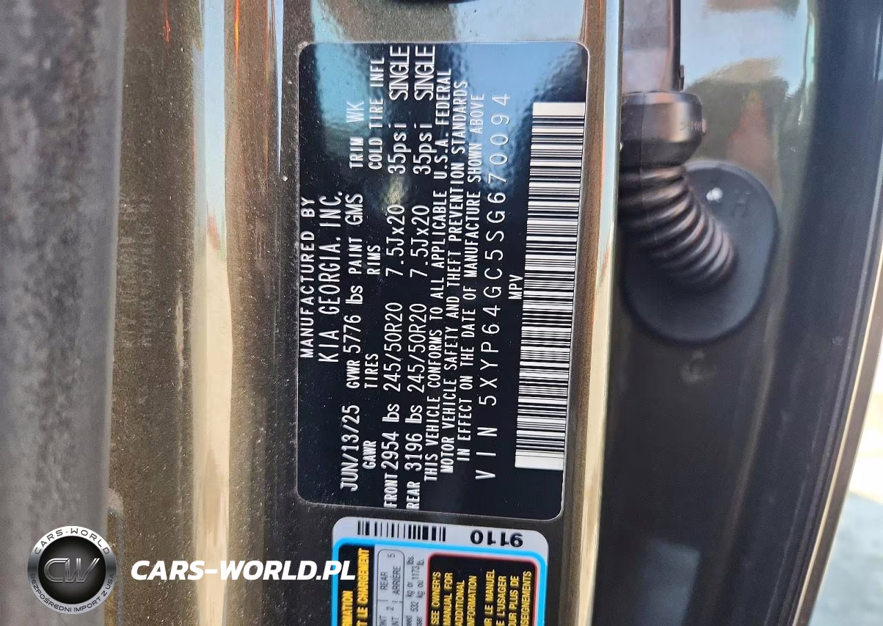 2025 Kia Telluride S VIN:5XYP64GC5SG670094 - 13