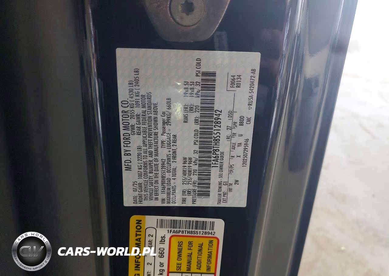 2025 Ford Mustang VIN:1FA6P8TH8S5128942 - 13