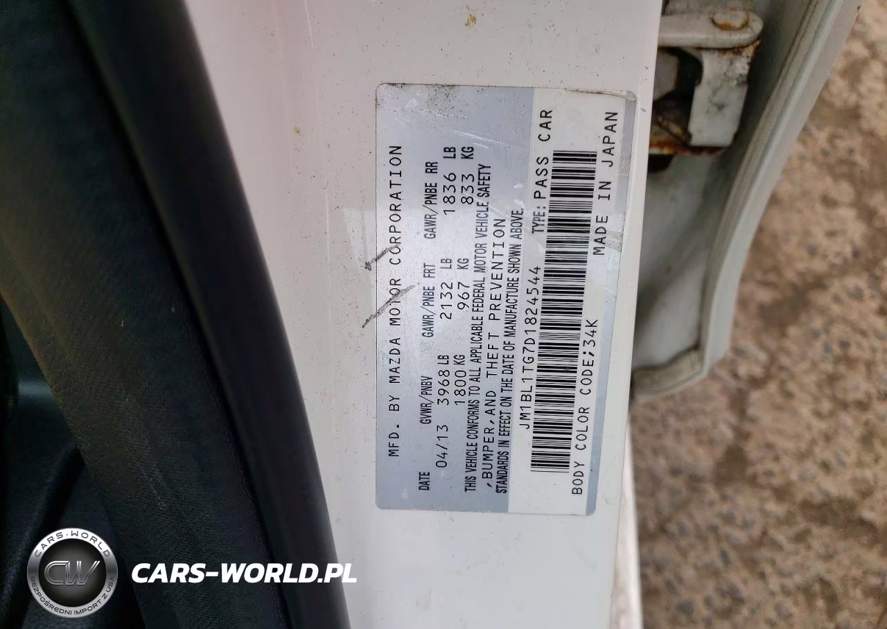 2013 Mazda 3 I VIN:JM1BL1TG7D1824544 - 12