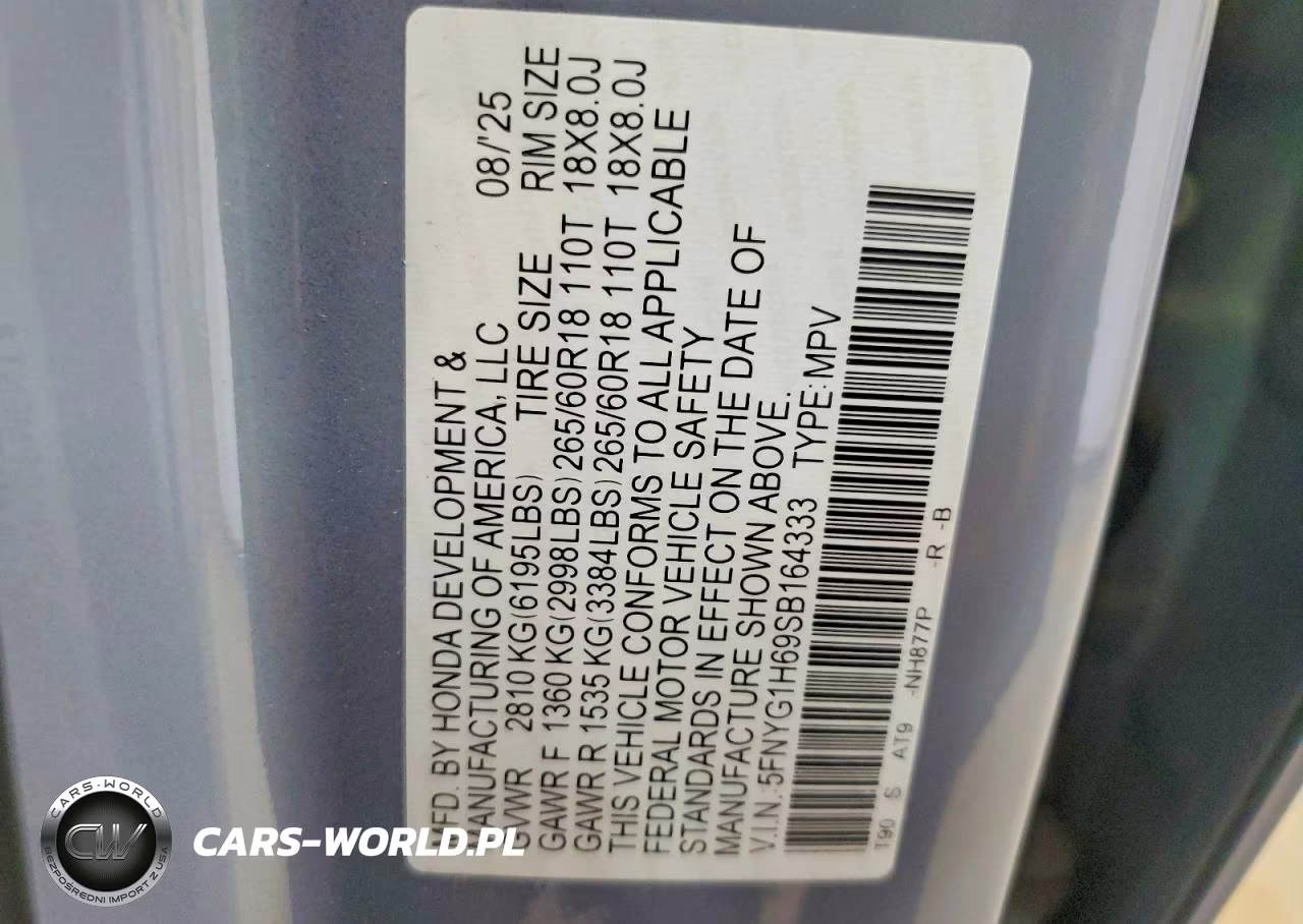 2025 Honda Pilot Trailsport VIN:5FNYG1H69SB164333 - 13