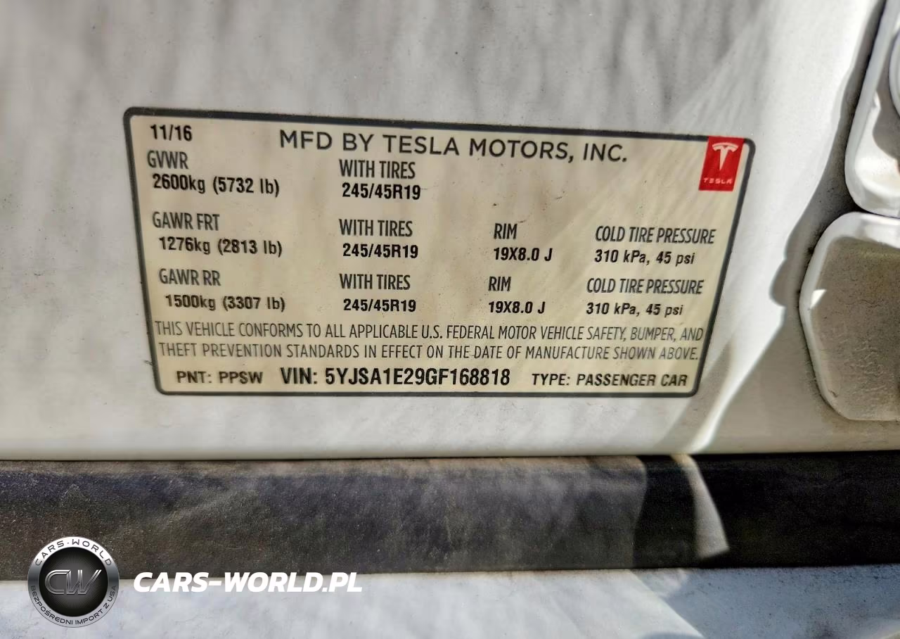 2016 Tesla Model S VIN:5YJSA1E29GF168818 - 12