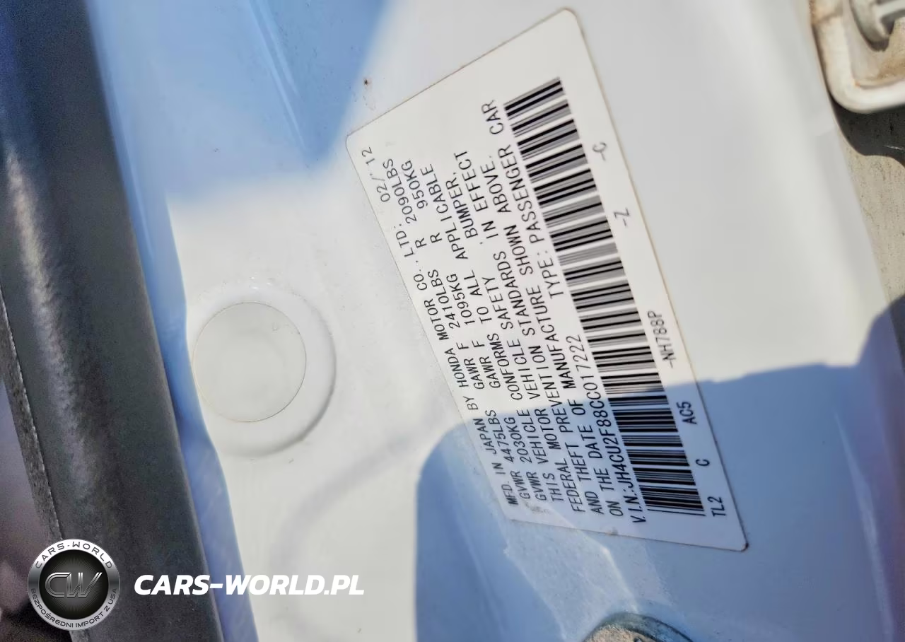 2012 Acura Tsx Se VIN:JH4CU2F88CC017222 - 12