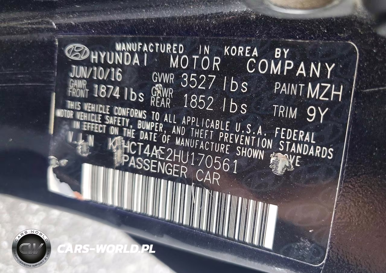 2017 Hyundai Accent Se VIN:KMHCT4AE2HU170561 - 12