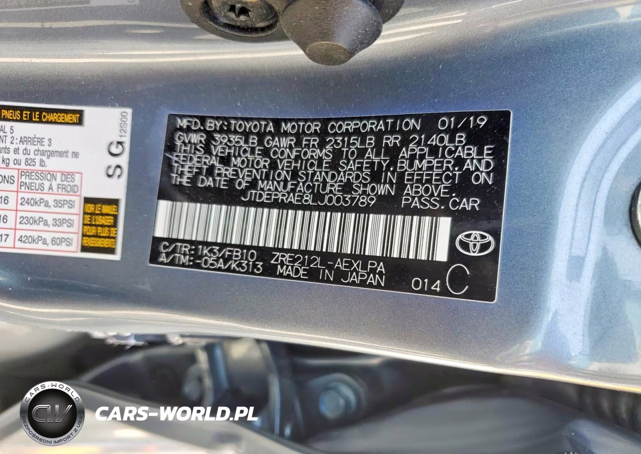 2020 Toyota Corolla Le VIN:JTDEPRAE8LJ003789 - 12