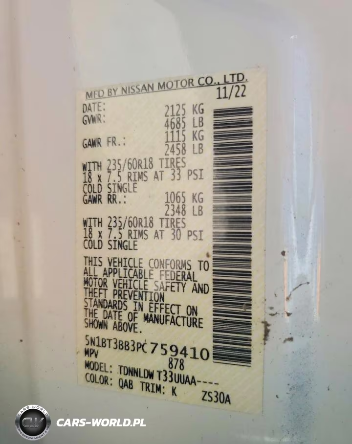 2023 Nissan Rogue Sv VIN:5N1BT3BB3PC759410 - 14