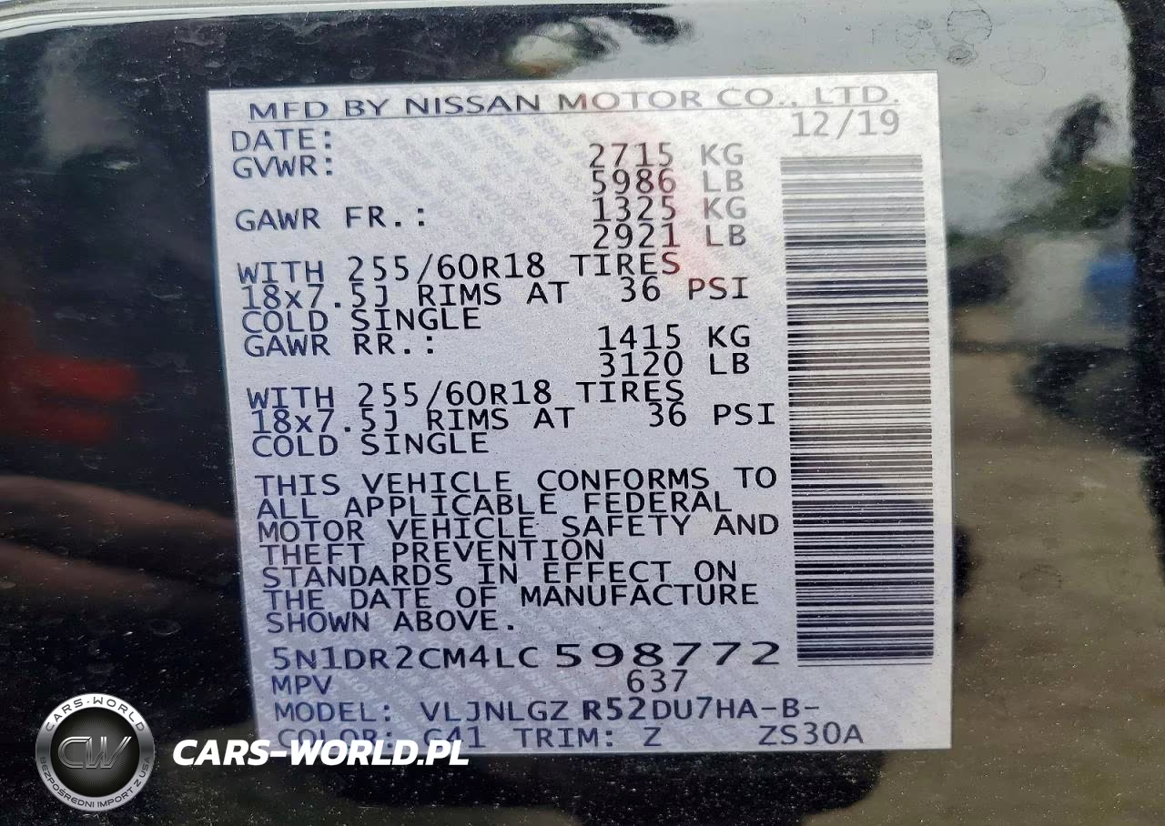 2020 Nissan Pathfinder Sl VIN:5N1DR2CM4LC598772 - 13