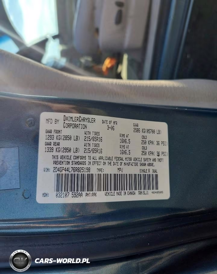 2006 Dodge Grand Caravan Sxt VIN:2D4GP44L76R825198 - 13