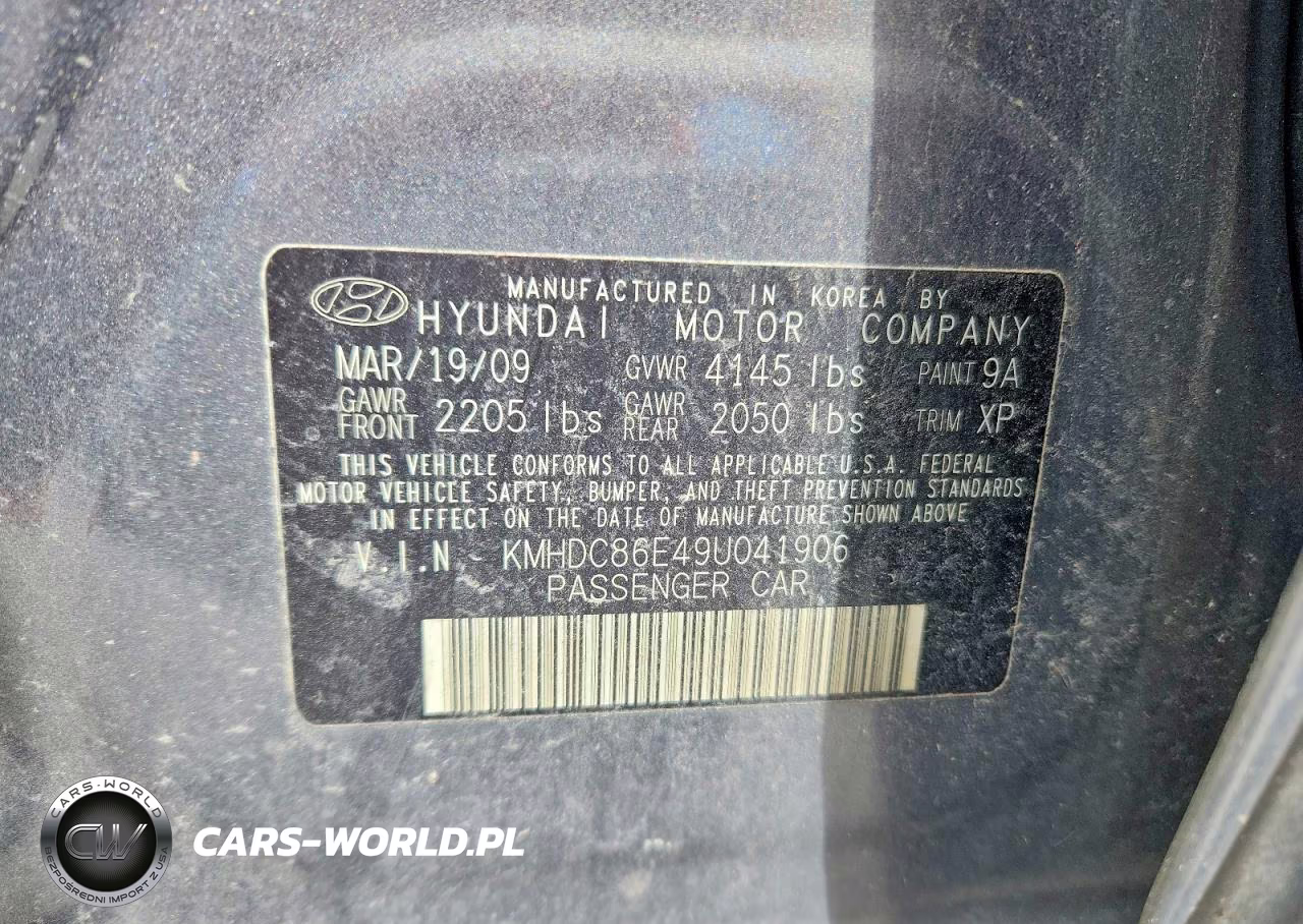 2009 Hyundai Elantra Touring VIN:KMHDC86E49U041906 - 12