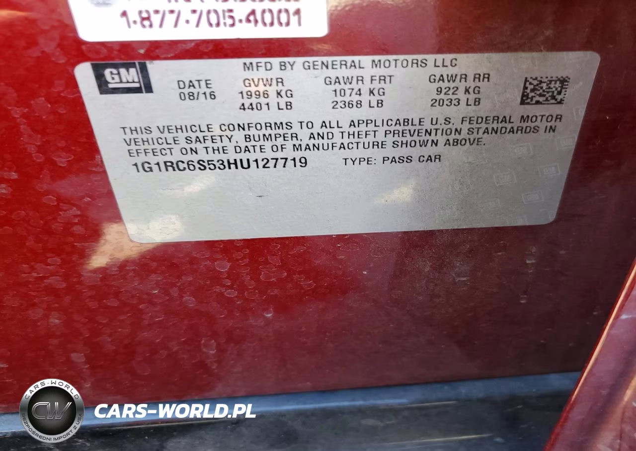 2017 Chevrolet Volt Lt VIN:1G1RC6S53HU127719 - 12