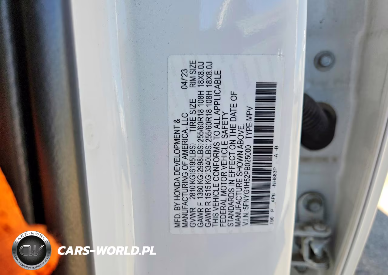 2023 Honda Pilot Exl VIN:5FNYG1H52PB025000 - 13