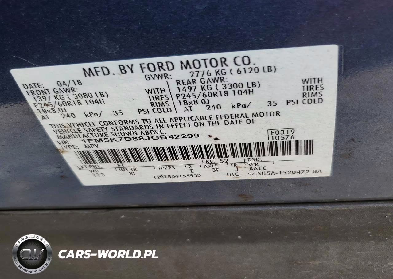 2018 Ford Explorer Xlt VIN:1FM5K7D88JGB42299 - 13