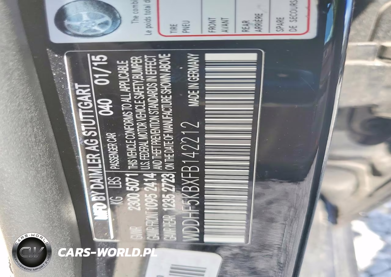 2015 Mercedes-Benz E 350 VIN:WDDHF5KBXFB142212 - 12