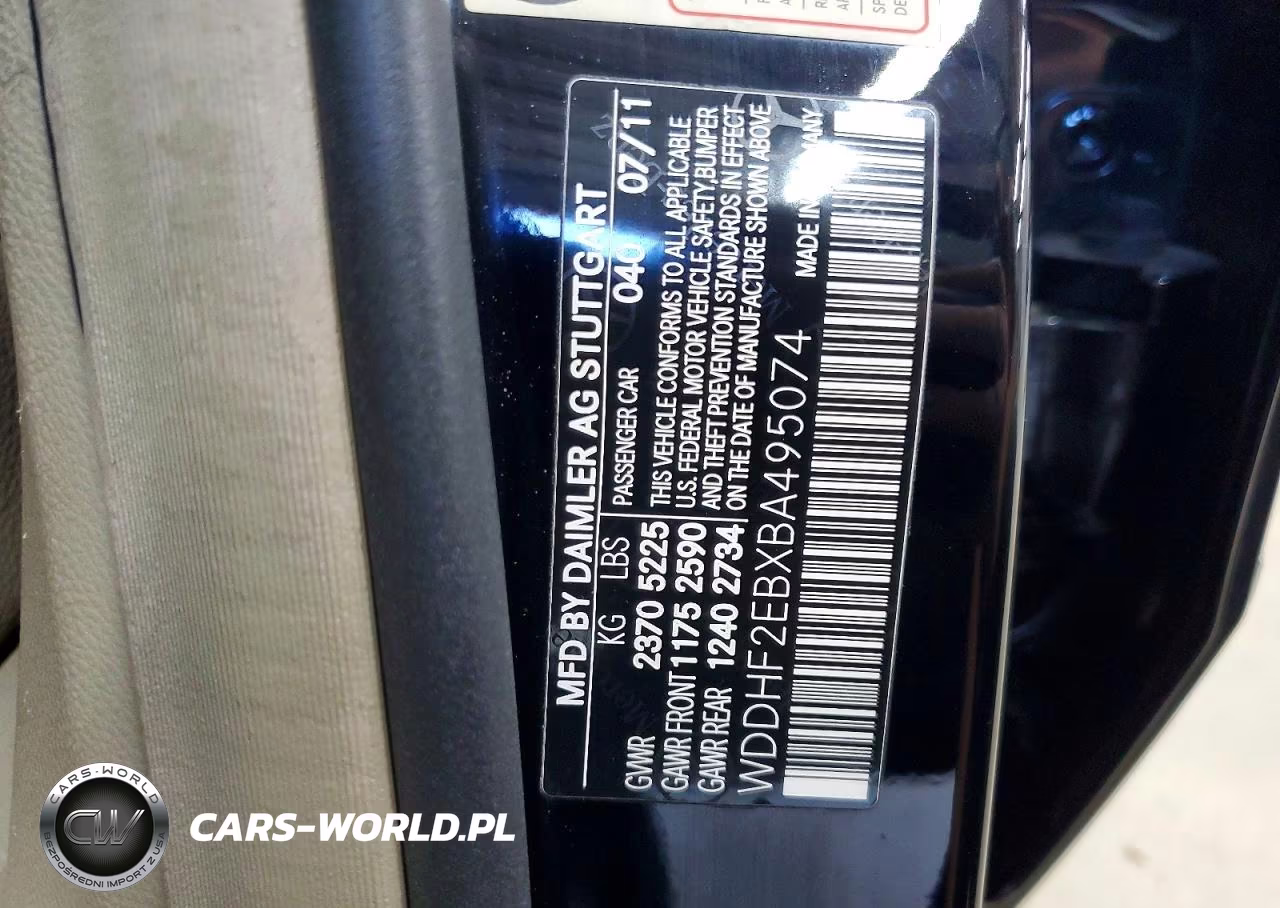2011 Mercedes-Benz E 350 Bluetec VIN:WDDHF2EBXBA495074 - 13