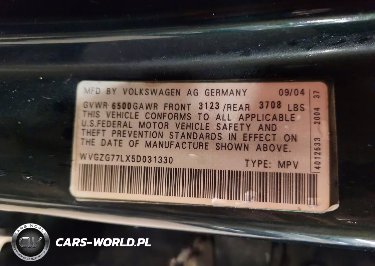 2005 Volkswagen Touareg 3.2 VIN:WVGZG77LX5D031330 - 13