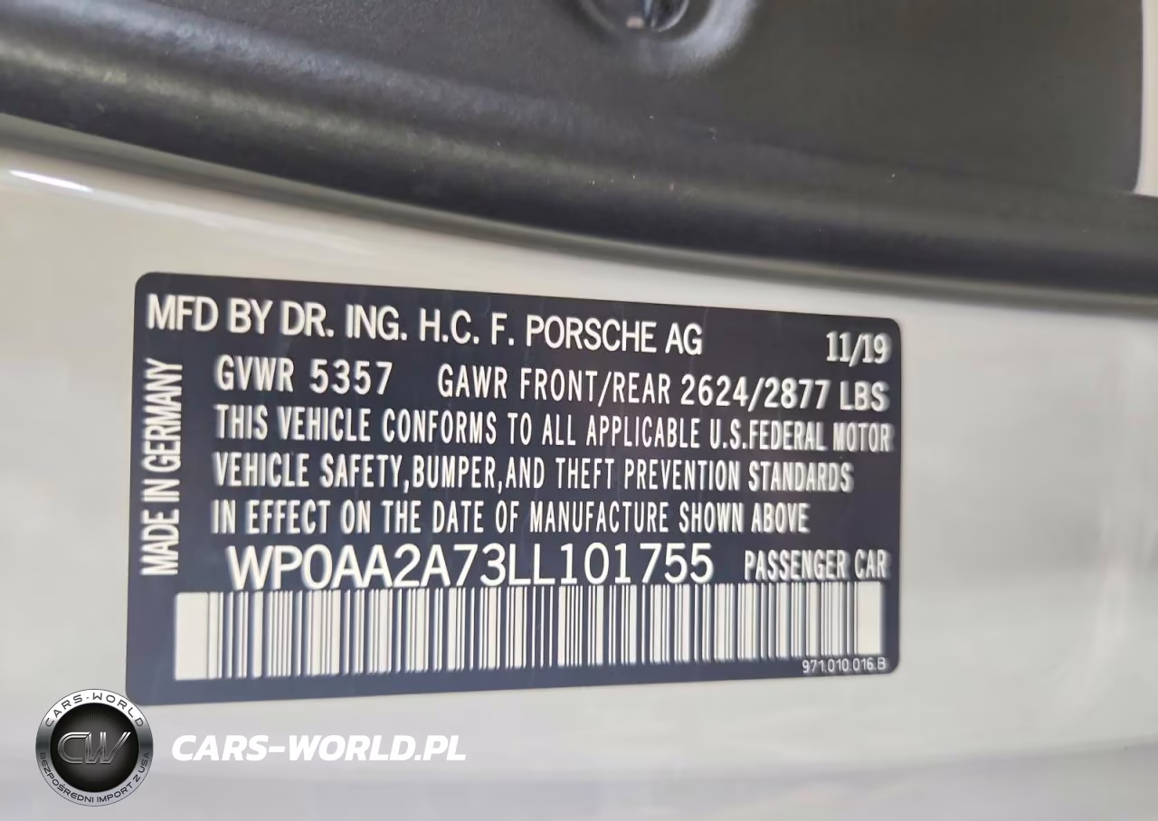 2020 Porsche Panamera Base VIN:WP0AA2A73LL101755 - 12