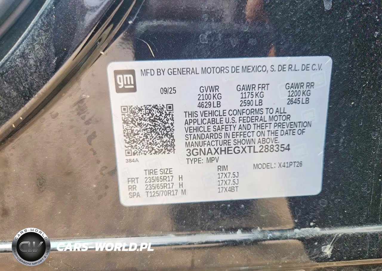 2026 Chevrolet Equinox Lt VIN:3GNAXHEGXTL288354 - 14