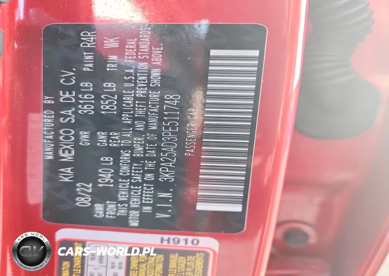 2023 Kia Rio S VIN:3KPA25AD3PE511748 - 12