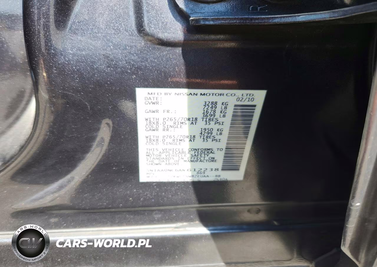 2010 Nissan Armada Se VIN:5N1AA0NC6AN612238 - 13