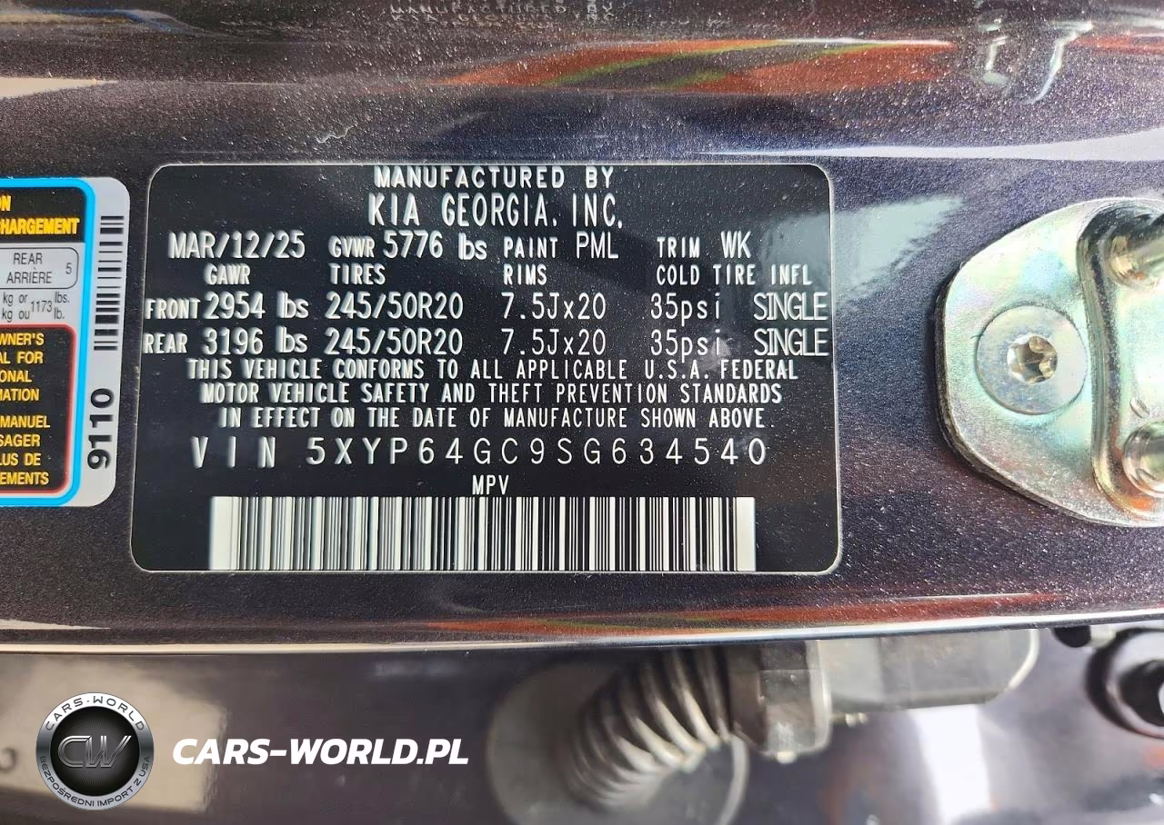 2025 Kia Telluride S VIN:5XYP64GC9SG634540 - 13