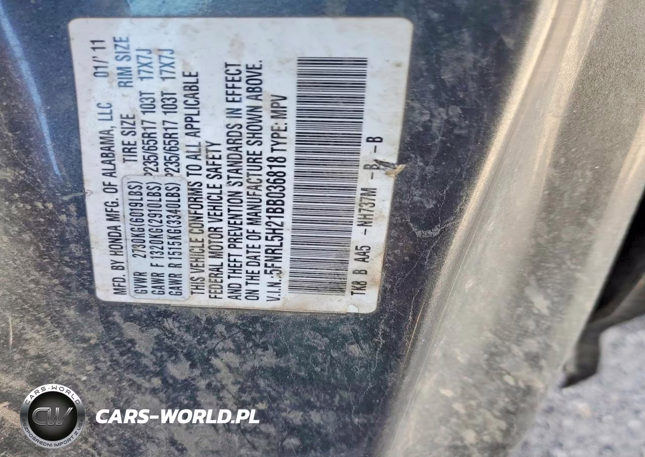 2011 Honda Odyssey Lx VIN:5FNRL5H21BB036818 - 14